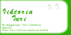 viktoria turi business card